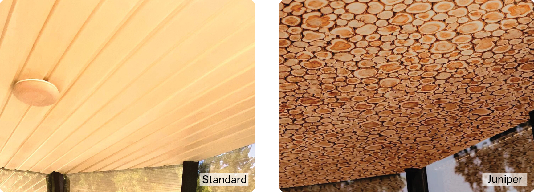 Haljas Single Luxury glass Sauna ceiling options Juniper standard
