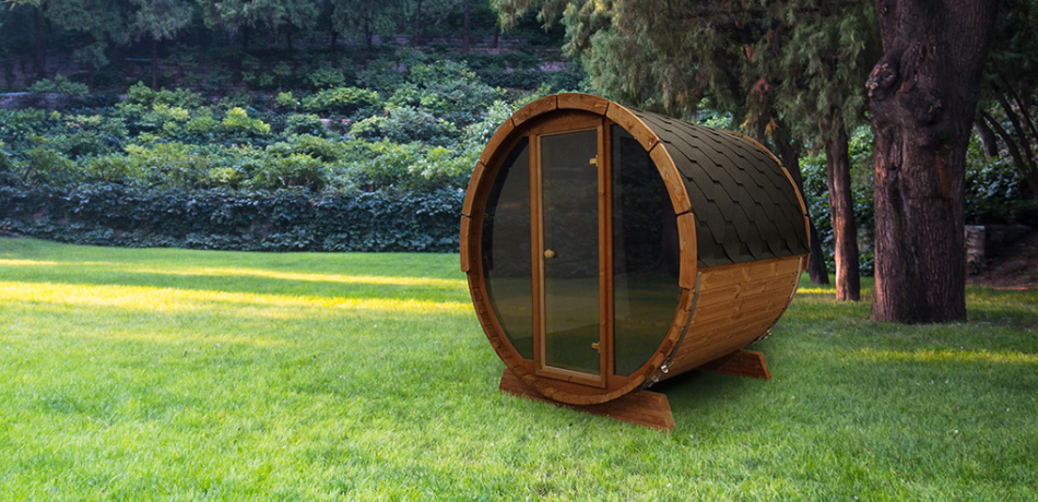 Outdoor Sauna Barrels by SaunaLife
