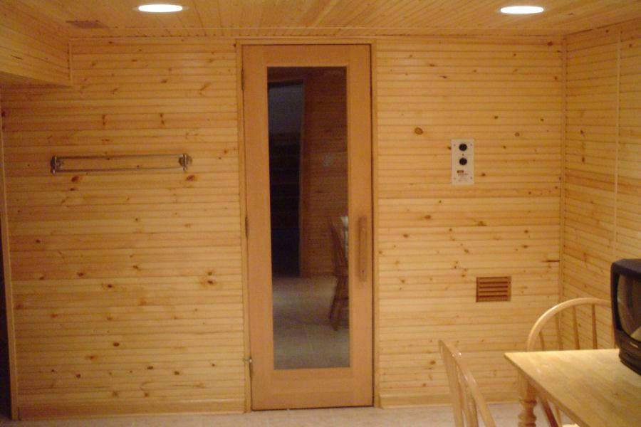 Exterior Walls of Sauna Are Wood