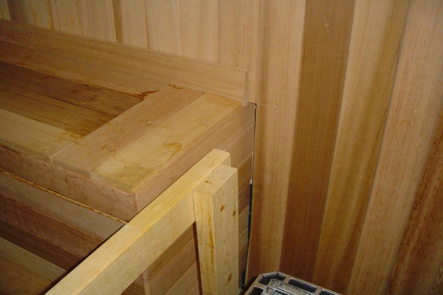 Sauna Bench Could Benefit From An Arm Rest