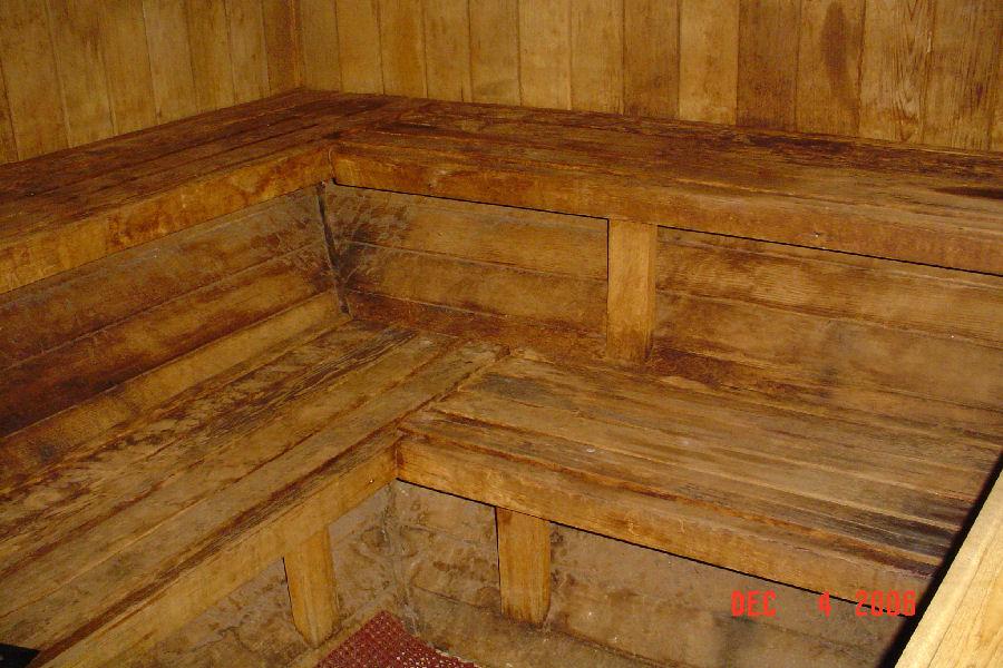Sauna Room That Has Seen Better Days