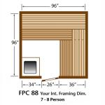 Finlandia FPC-88 Pre-Cut Sauna Kit