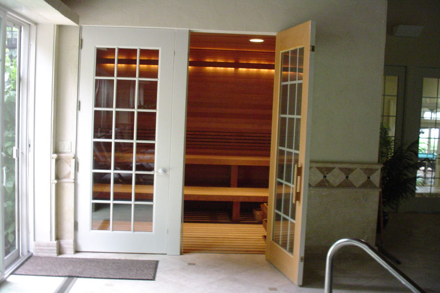 French Doors for  A Sauna