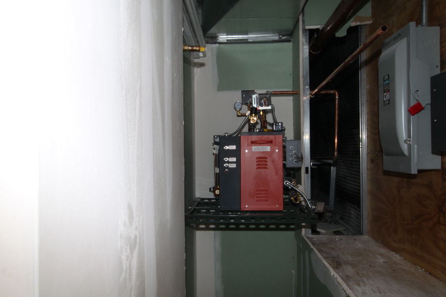 Steamist Tight Install of Steamist Generator
