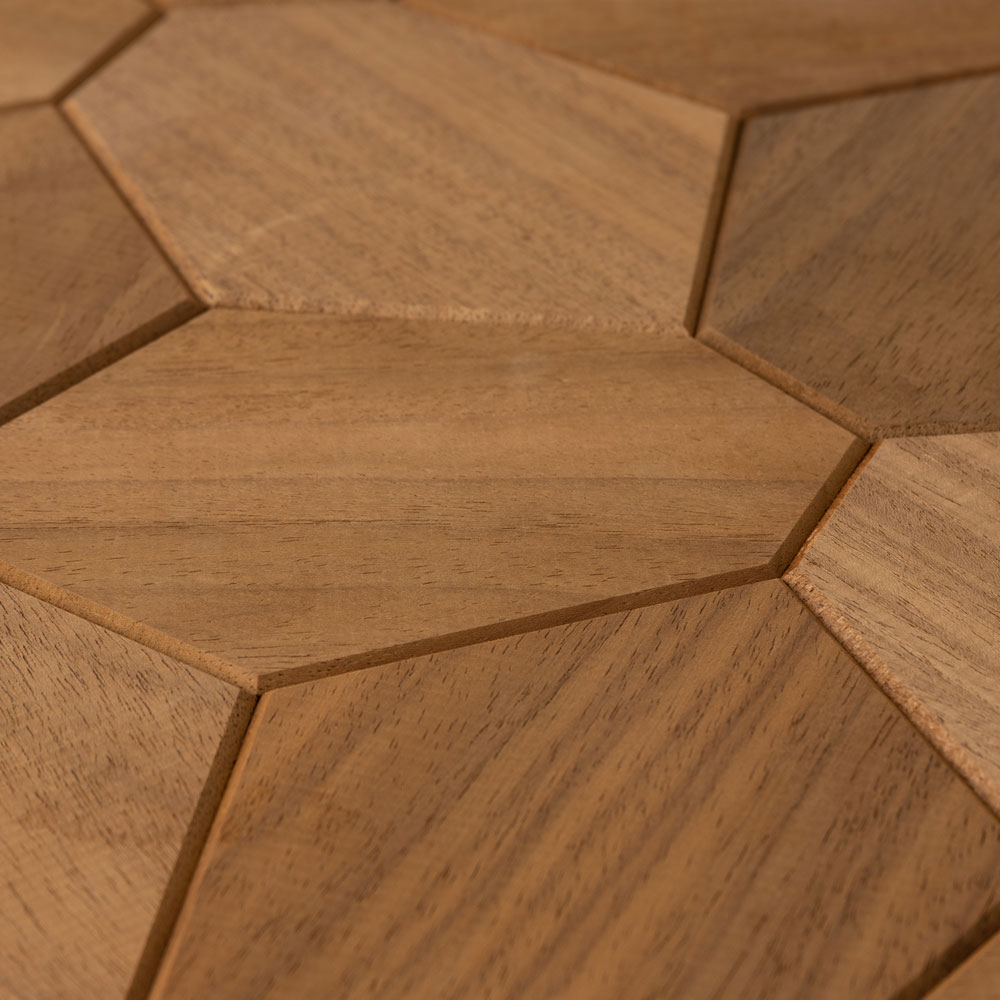 EmotionWalls Hexagon Thermo-Abachi Decorative Wall Accent Panels