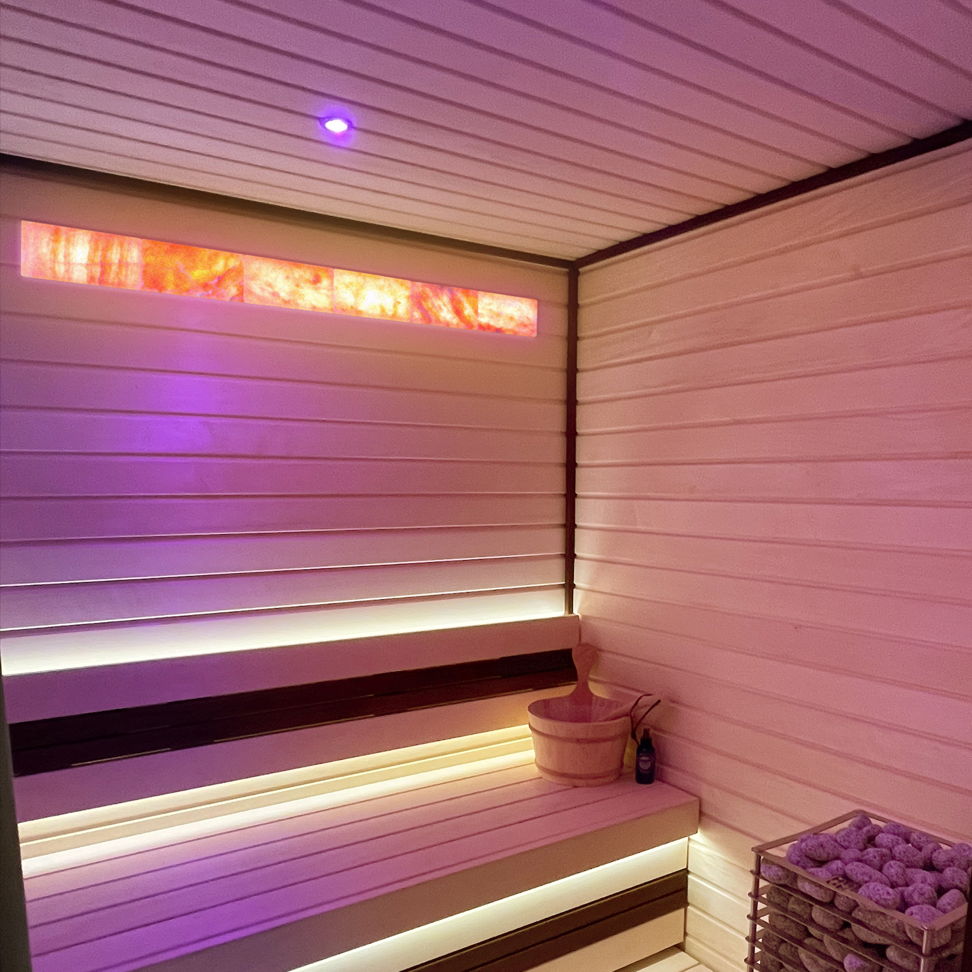 Prosaunas Small Himalayan Sauna Salt Light Feature