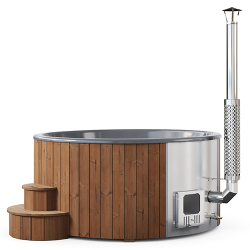 SaunaLife S6N Hot Tub Wood-Fired, Natural