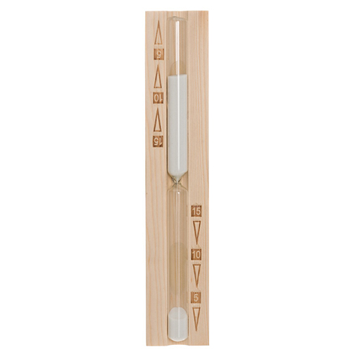 4Living Sauna Sand Timer, 15 Minute, Pine