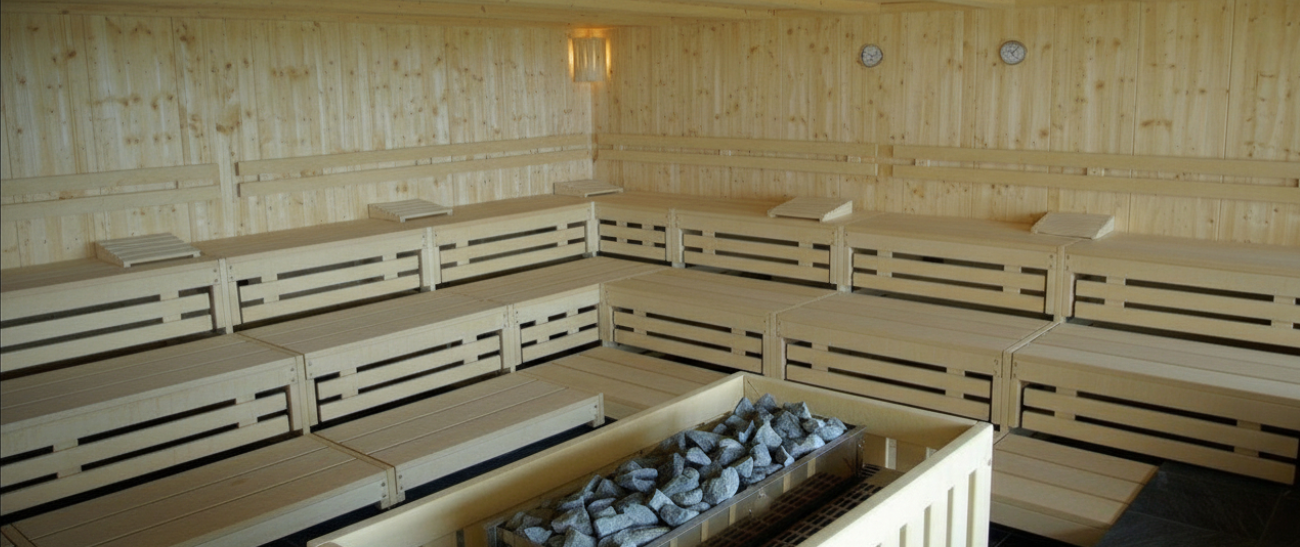 Relaxing Finnish Sauna
