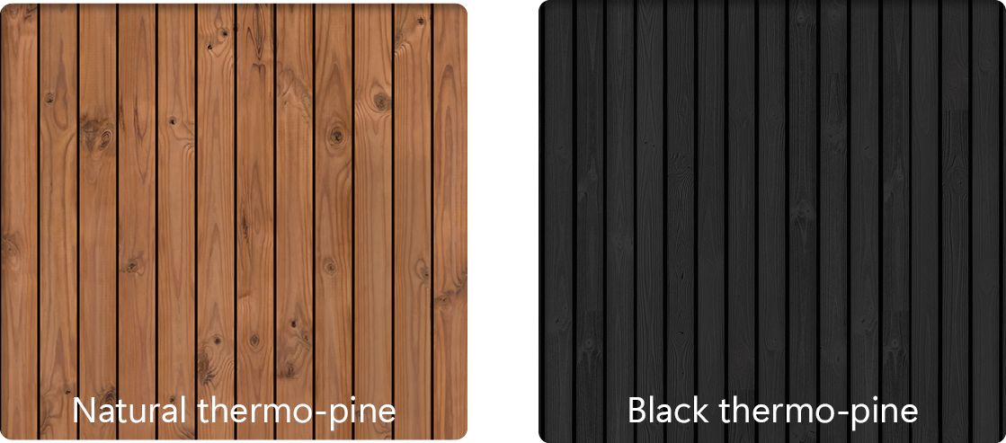 Auroom-Terra-black-natural-thermo-pine-wood-types