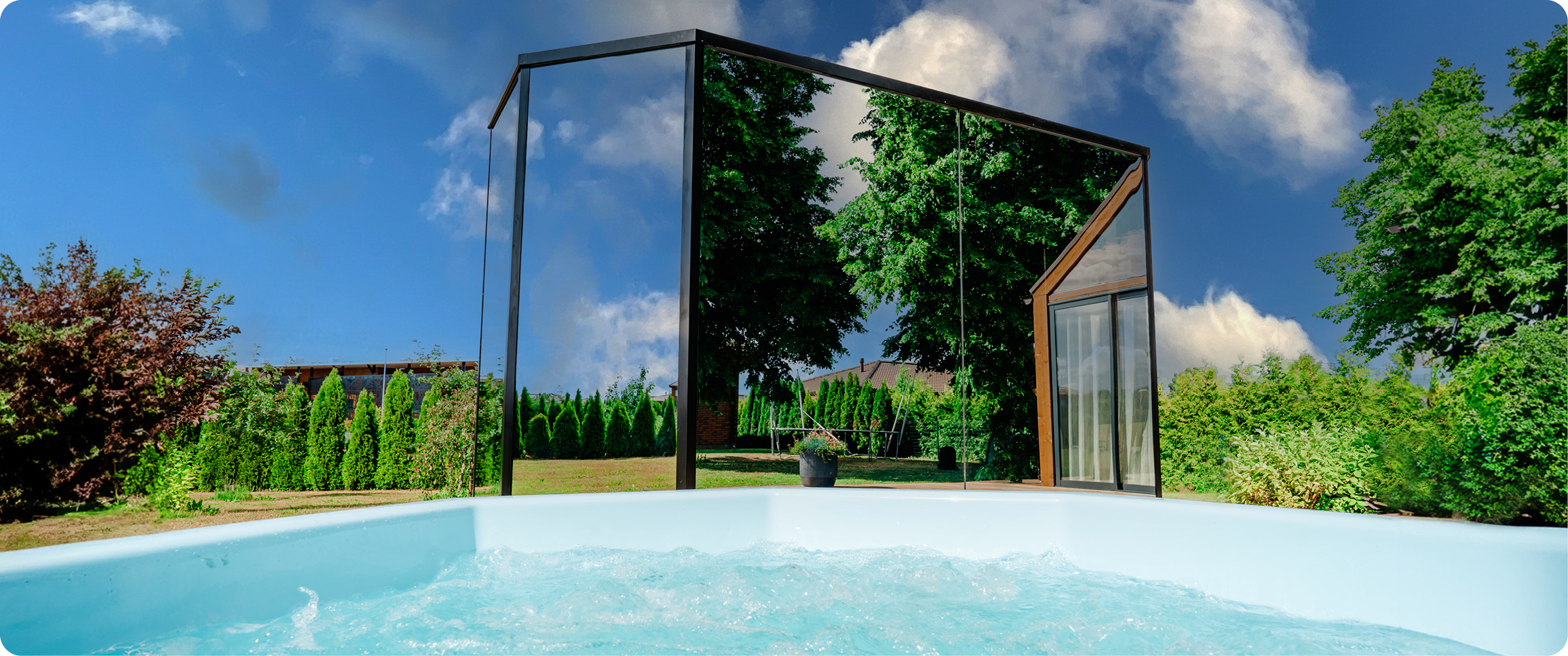 Haljas Double Luxury Glass Sauna