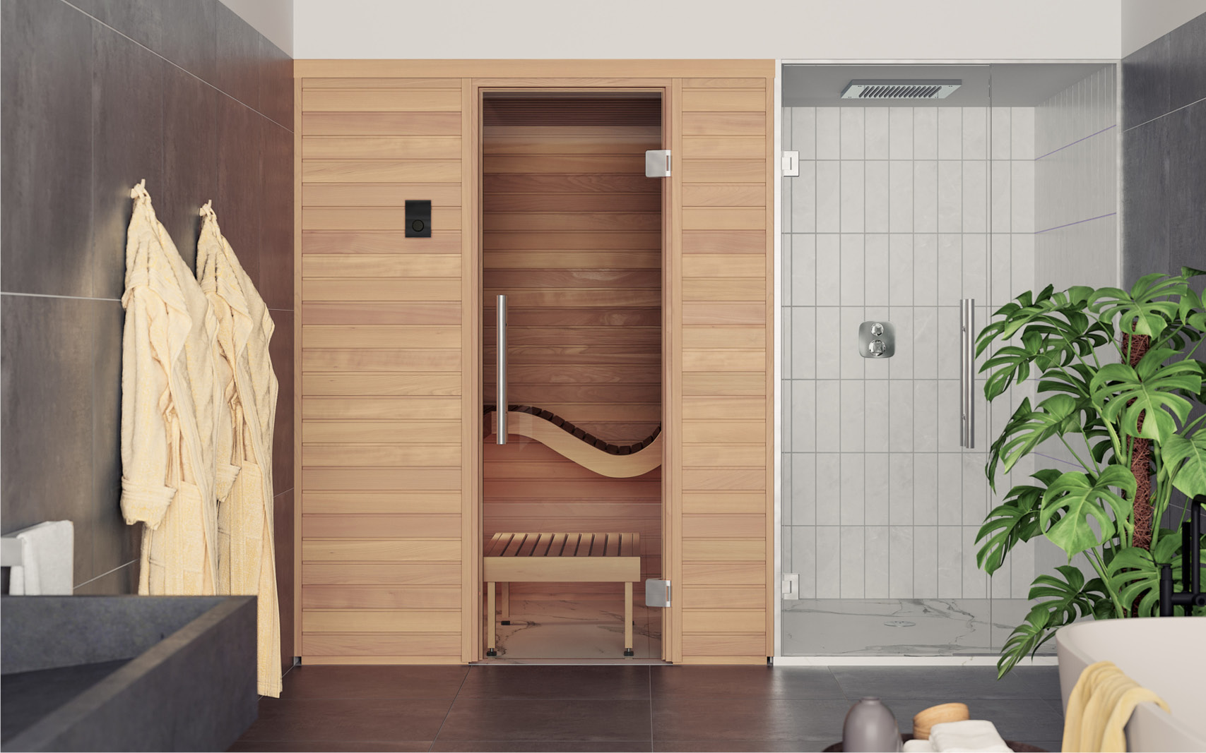 Auroom Baia indoor sauna