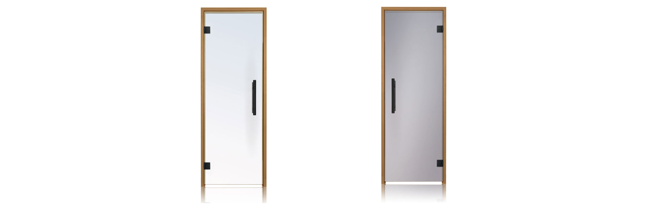 Glass Sauna Doors by PROSAUNAS