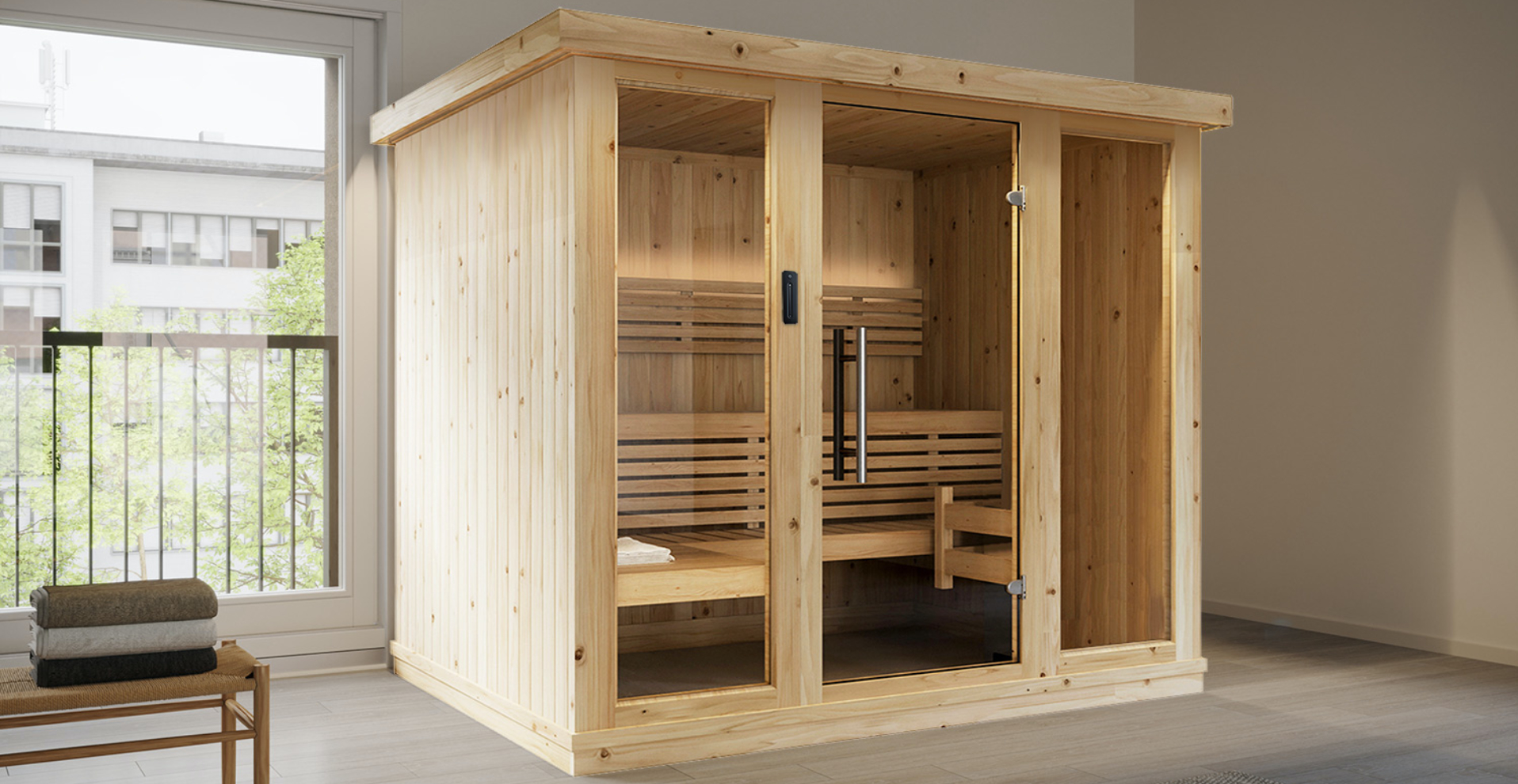 Indoor Home Sauna Room Kit by SaunaLife