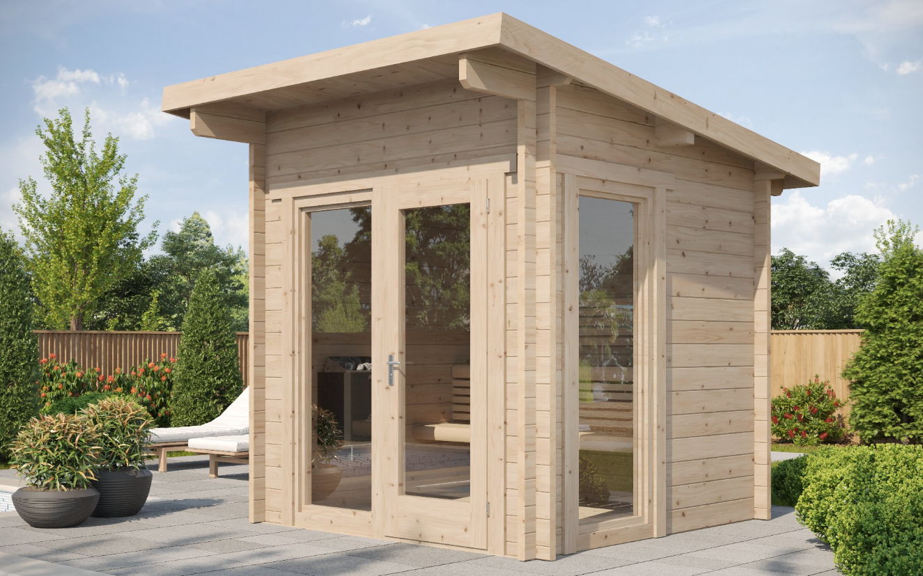 SaunaLife Model G4 Outdoor Home Sauna Room
