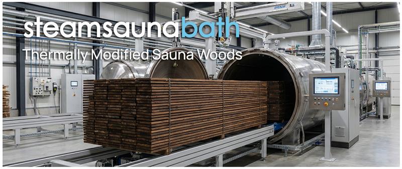 Thermally-Modified Sauna Wood