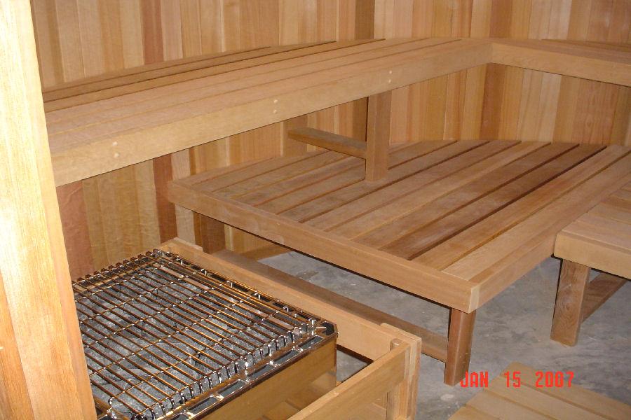 Amerec Curved Sauna Room Benches