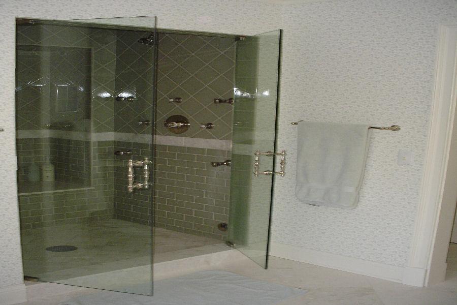 Double Doors to Steam Room