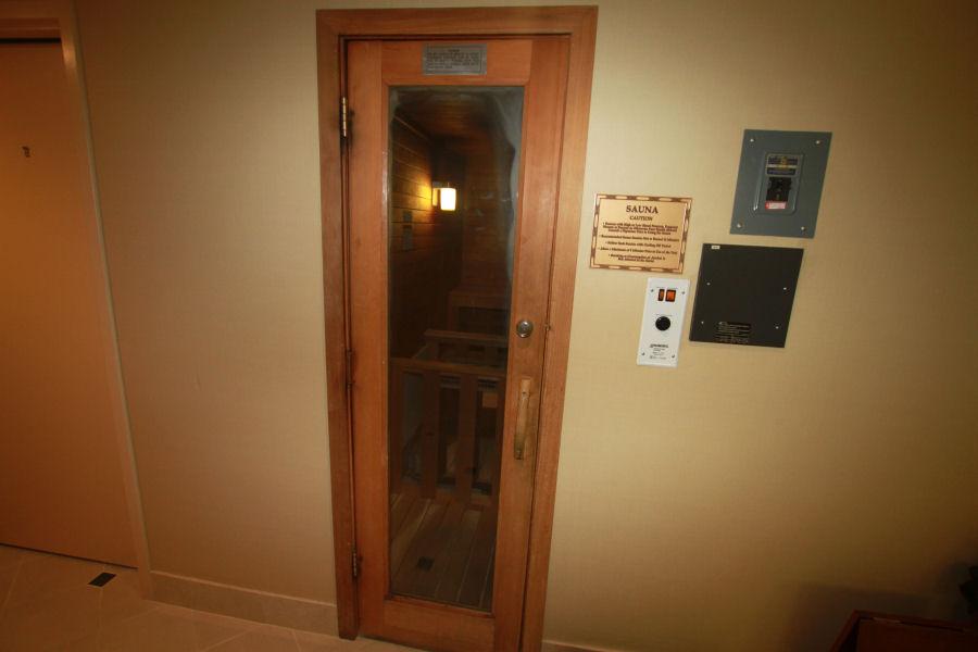Douglas Fir Glass Sauna Door