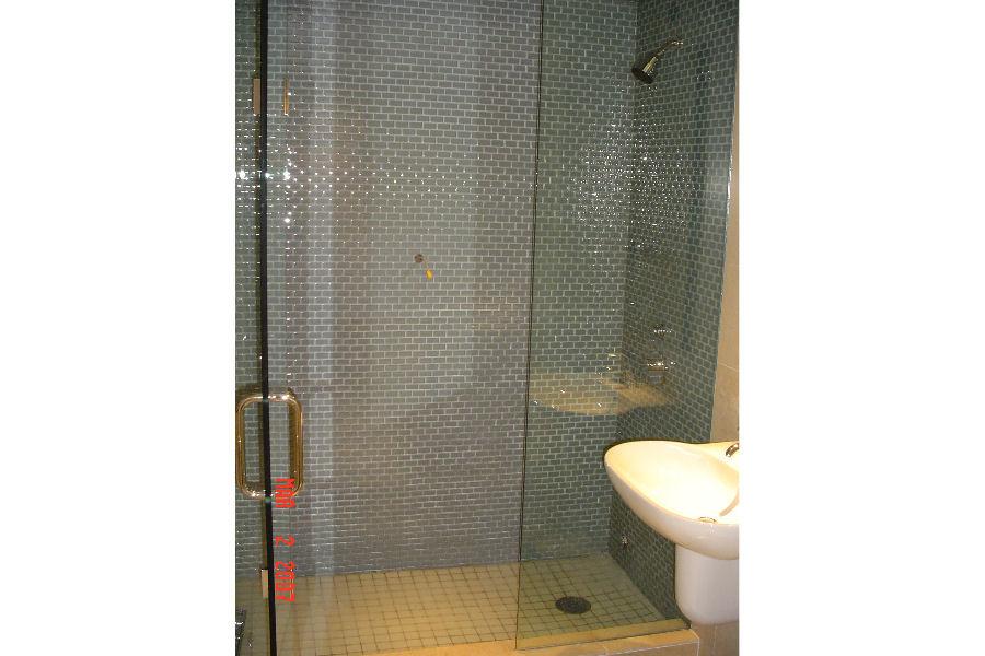 Glass Tiled Steam Shower