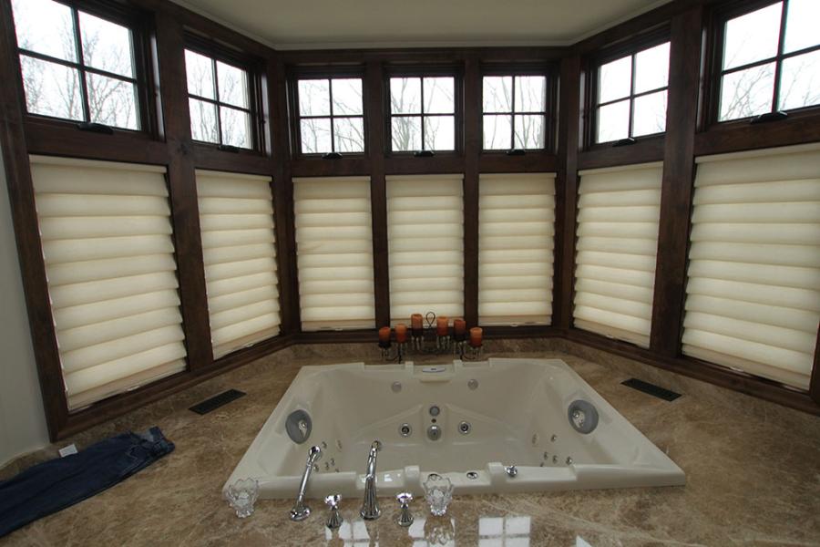 Large Whirlpool Tub Surrounded by Marble