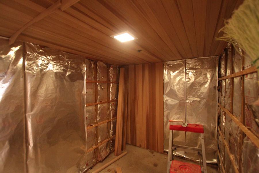 Sauna Room Renovation in Progress