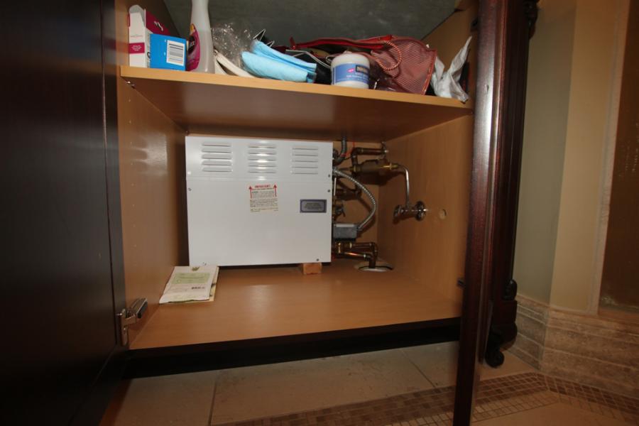 Steamist Bathroom Steam Generator Cabinet Installation