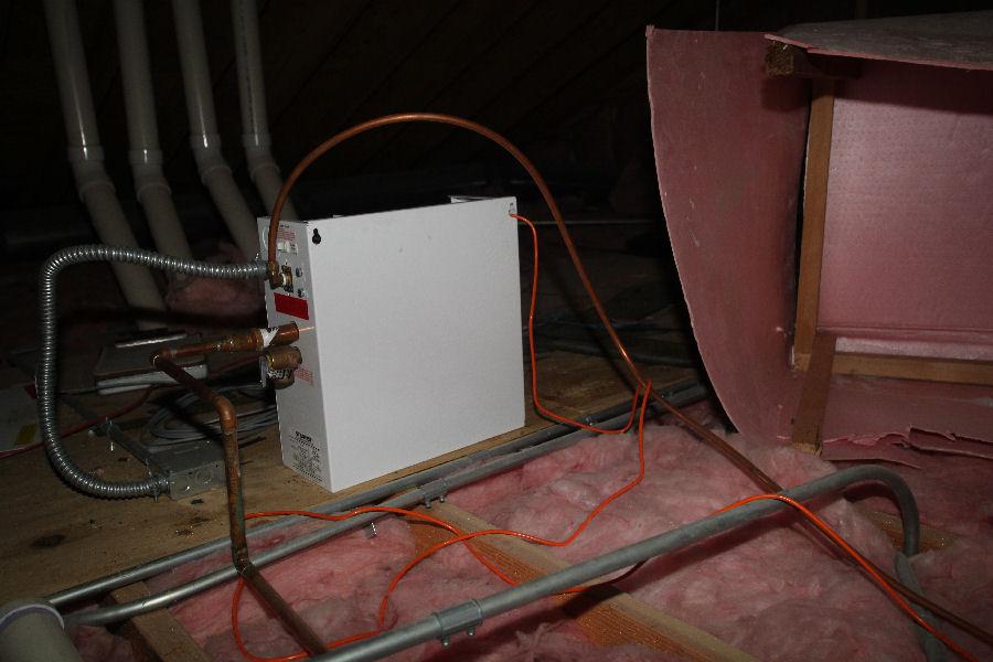 Steamist Installed in an Attic SM79