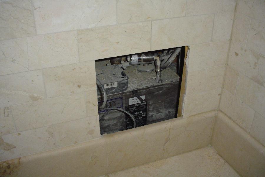ThermaSol Bathroom Wall Install of a Steam Generator
