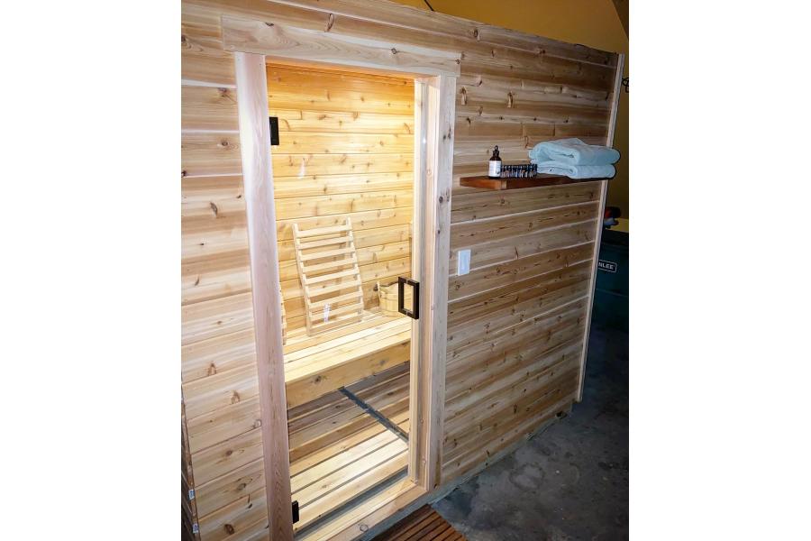 Home Sauna Room Outside View