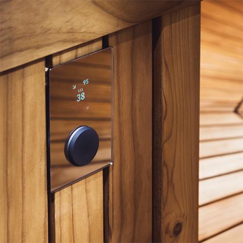 HUUM UKU Wi-Fi Mirror Sauna Constrol Installed