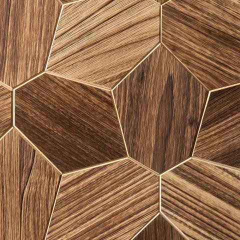 EmotionWalls Hexagon Yakisugi Brushed2