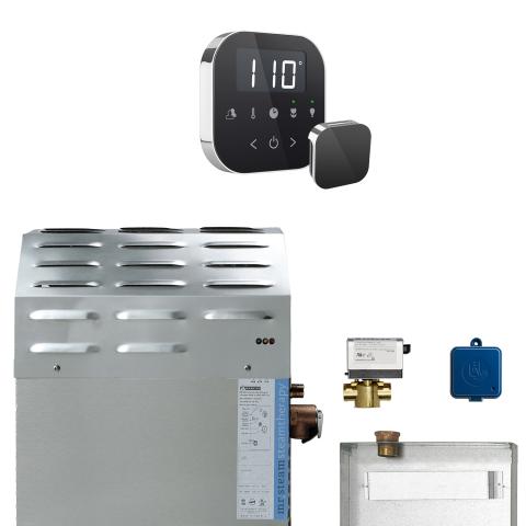MrSteam-Super-AirButler-12kW-Steam-Shower-Generator-Package-Black-Polished-Chrome