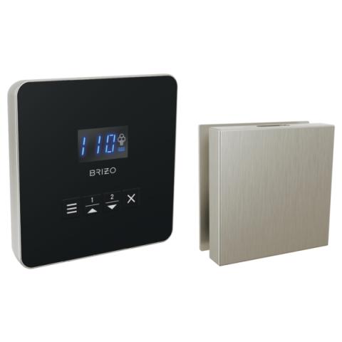 Brizo Mystix Square Control and Square Steam Head Set