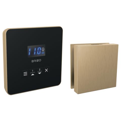 Brizo Mystix Square Control and Square Steam Head Set