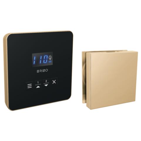 Brizo Mystix Square Control and Square Steam Head Set