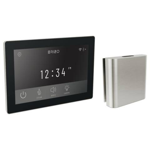 Brizo Mystix Digital Control and Square Steam Head Set