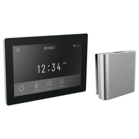 Brizo Mystix Digital Control and Square Steam Head Set
