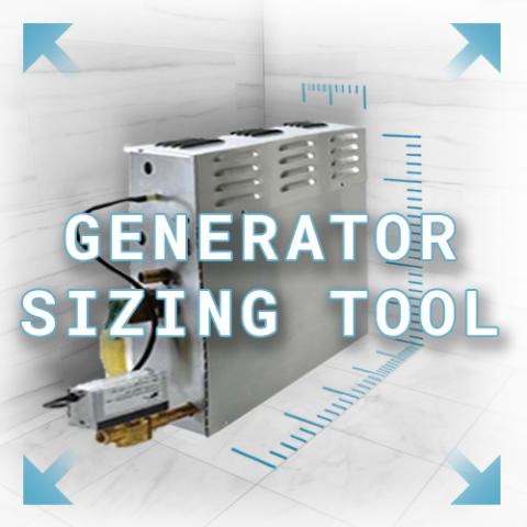 Steam Shower Generator Sizing Tool