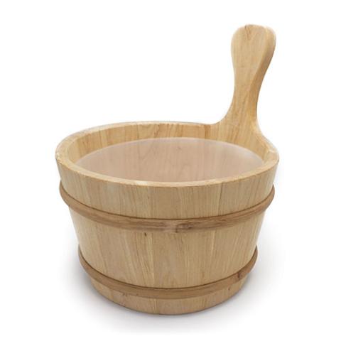 PROSAUNAS 4-Liter Lined Sauna Bucket Alder 1