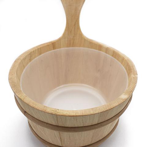 PROSAUNAS 4-Liter Lined Sauna Bucket Alder 4