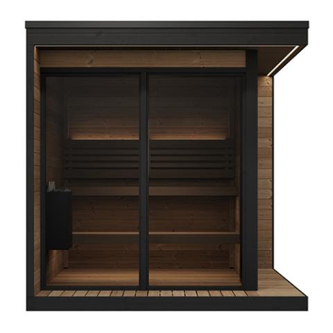 SaunaLife GL6 Modern Outdoor Sauna Kit 2