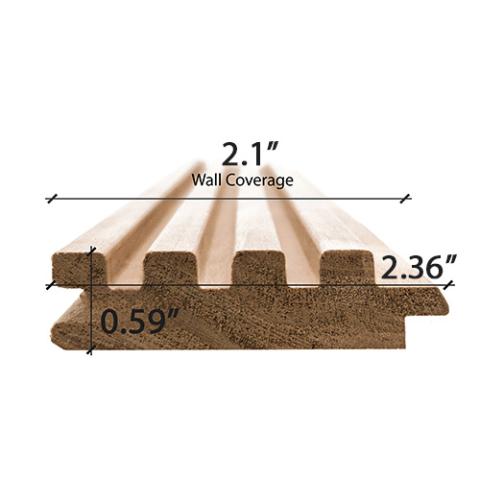 Thermo Aspen Sauna Wood Groove 1x3 TG