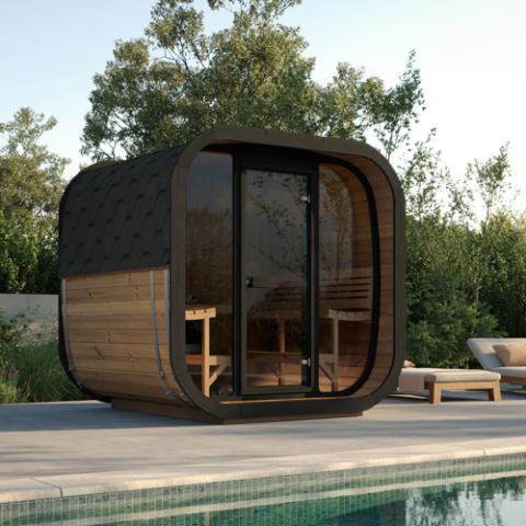 SaunaLife Cube Luxury CL7G Outdoor Home Sauna Kit