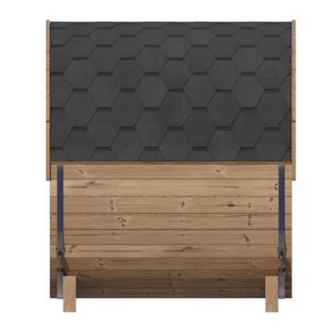SaunaLife E6W Sauna Barrel with half-moon window