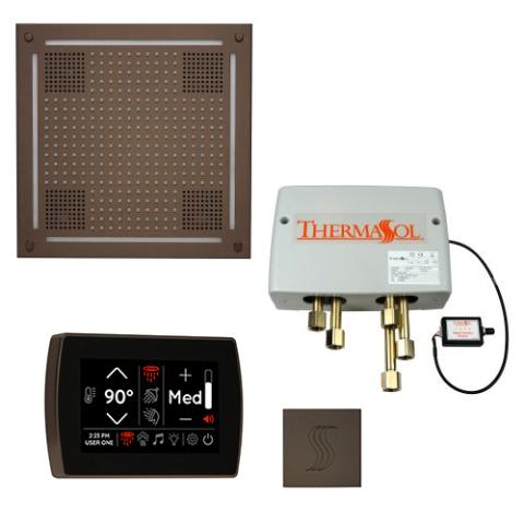 ThermaSol Total Wellness Package - HydroVive 18 Rainhead + SignaTouch Control (Wall Mount) + Digital Shower Valve + Steam Head Kit (Square) TWPHSR-ORB Oil Rubbed Bronze