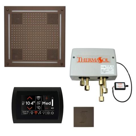 ThermaSol Total Wellness Package - HydroVive 18 Rainhead + SignaTouch Control (Recessed, Black Trim) + Digital Shower Valve + Steam Head Kit (Square) TWPHSS-ORB Oil Rubbed Bronze