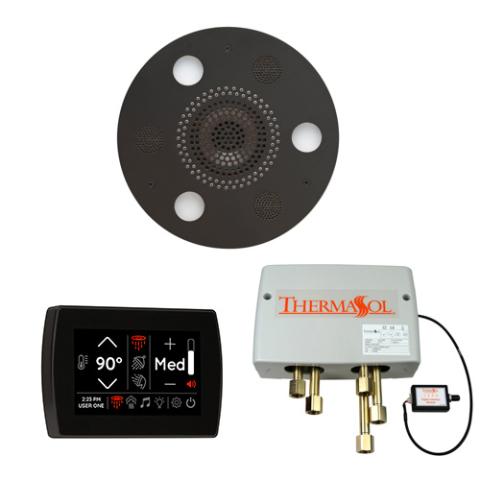ThermaSol Wellness Shower Package - Serenity Advanced Rainhead (Round) + SignaTouch Control (Wall Mount) + Digital Shower Valve WSPSR-MB Matte Black