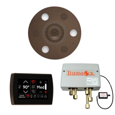 ThermaSol Wellness Shower Package - Serenity Advanced Rainhead (Round) + SignaTouch Control (Wall Mount) + Digital Shower Valve WSPSR-ORB Oil Rubbed Bronze