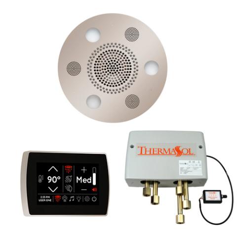 ThermaSol Wellness Shower Package - Serenity Advanced Rainhead (Round) + SignaTouch Control (Wall Mount) + Digital Shower Valve WSPSR-PN Polished Nickel